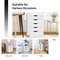 Versatile MDF Filing Cabinet with White Finish and 5 Drawers Perfect for Home and Office Use